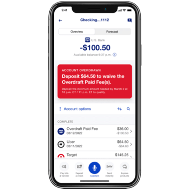 Overdraft Fee Forgiven Avoid Overdraft Fees U S Bank