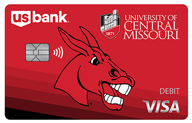 Austin Peay State University branded U.S. Bank Visa debit card